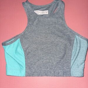 Outdoor Voices grey and blue size medium Athena sports bra like new